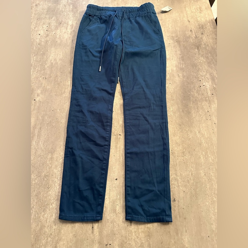 Juicy Couture Women’s Laguna Stone Blue Drawstring Pants Size 26 NWT